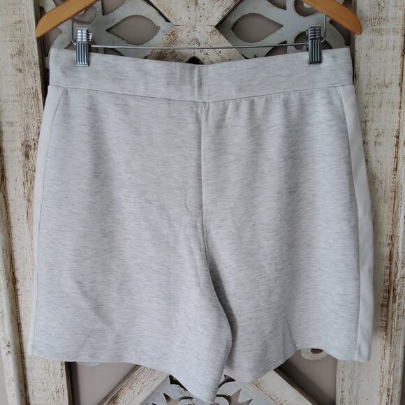 Ted Baker Women's Kalel Jersey Shorts with Satin Trim in Gray - Picture 8 of 9